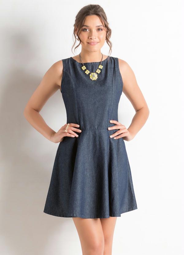 Quintess - Vestido Jeans Evasê 2