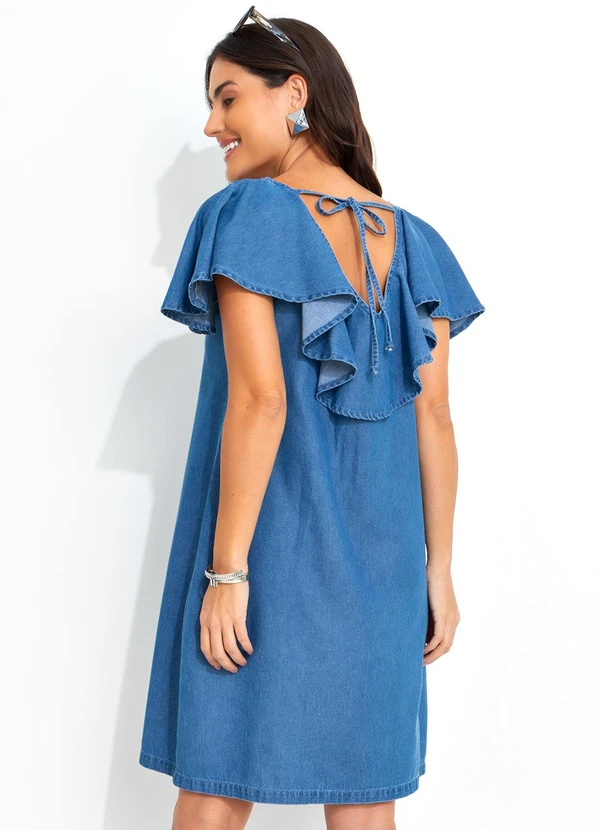 Quintess - Vestido Jeans Médio em Jeans 9