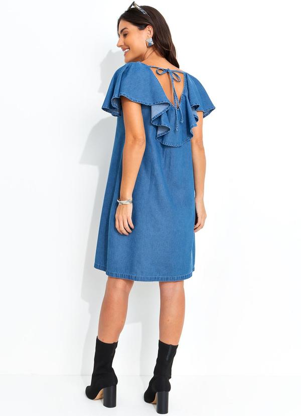 Quintess - Vestido Jeans Médio em Jeans 4