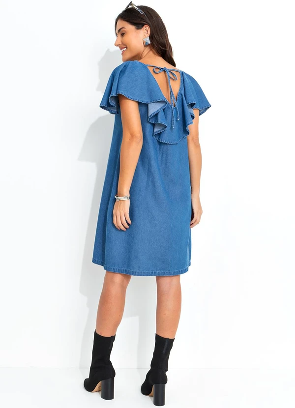 Quintess - Vestido Jeans Médio em Jeans 7