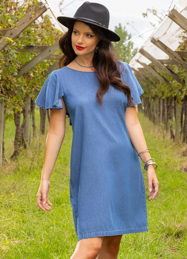 Quintess - Vestido Jeans Médio em Jeans 3
