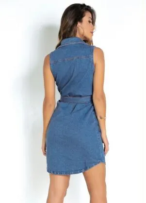 Sawary Jeans - Vestido Jeans Sawary com Fechamento em Botões - SAWARY JEANS