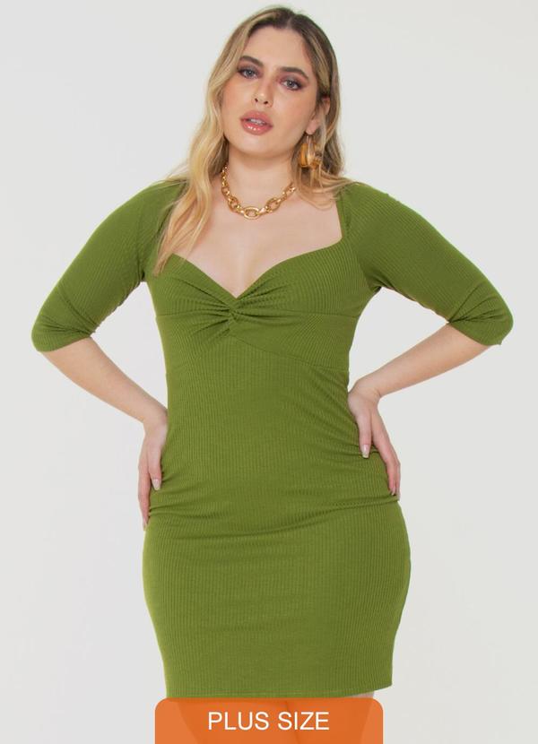 Gatabakana - Vestido Justo Clair Mais Gata Verde 1