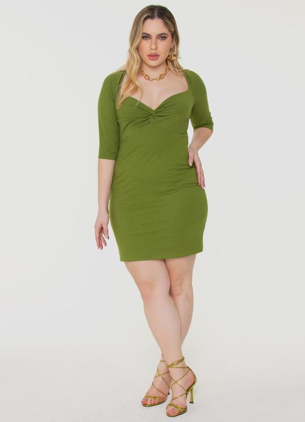 Gatabakana - Vestido Justo Clair Mais Gata Verde 3