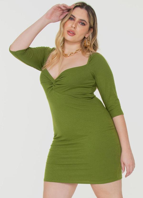Gatabakana - Vestido Justo Clair Mais Gata Verde 4
