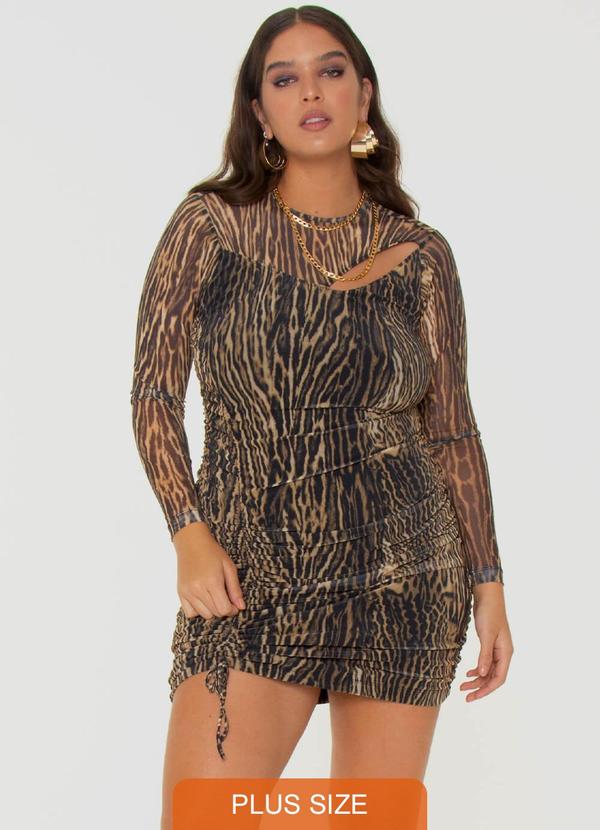 Gatabakana - Vestido Justo Sexy Mais Gata Preto