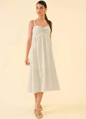 Angel - Vestido Laise Bege - ANGEL