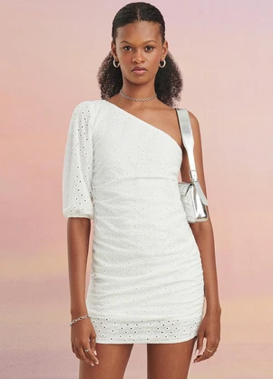 Authoria - Vestido Laise Branco Branco - AUTHORIA