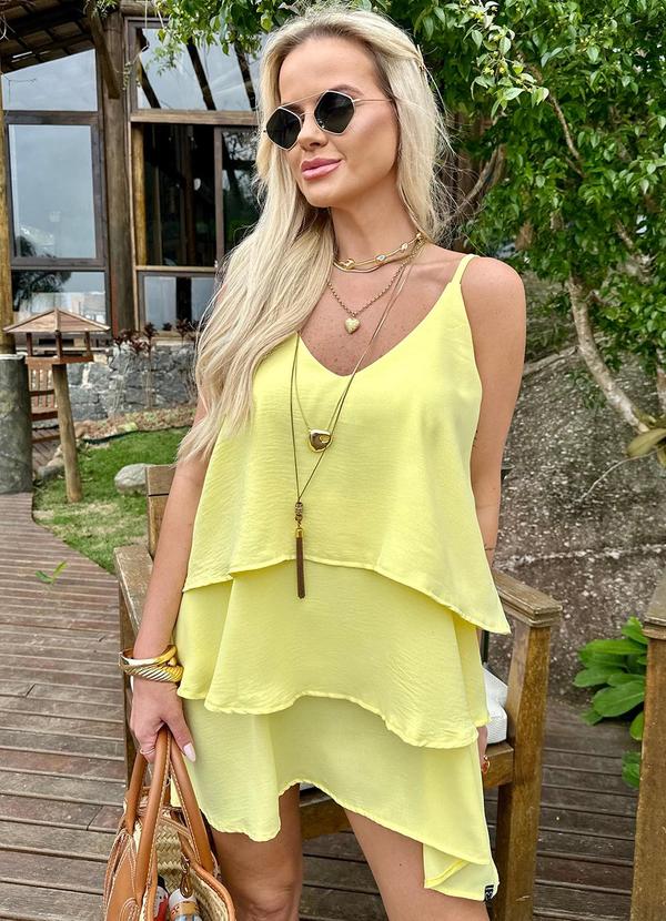 Amo Brand - Vestido Liara Amarelo Manteiga