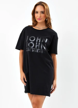 John John - Vestido Line Preto - JOHN JOHN