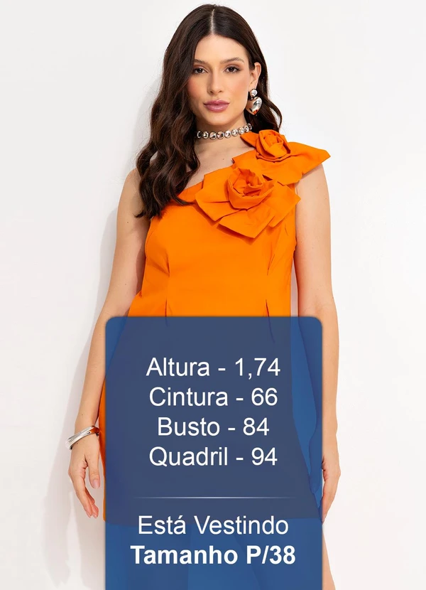 Colcci - Vestido Linho Laranja 6
