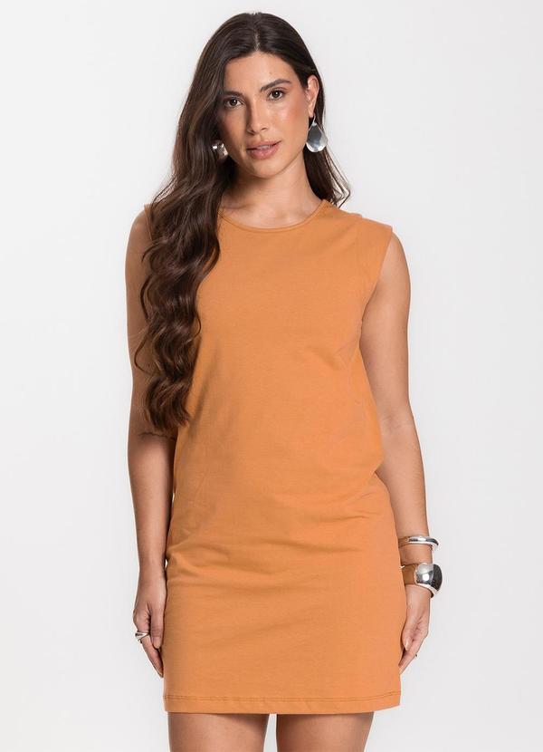 Select - Vestido Liso Feminino Marrom 5