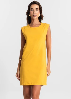Select - Vestido Liso Feminino Amarelo - SELECT