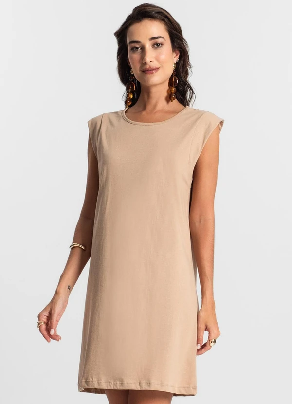 Select - Vestido Liso Feminino Select Marrom 4