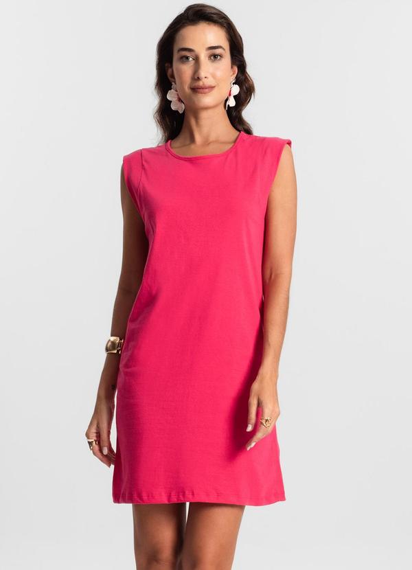 Select - Vestido Liso Feminino Rosa