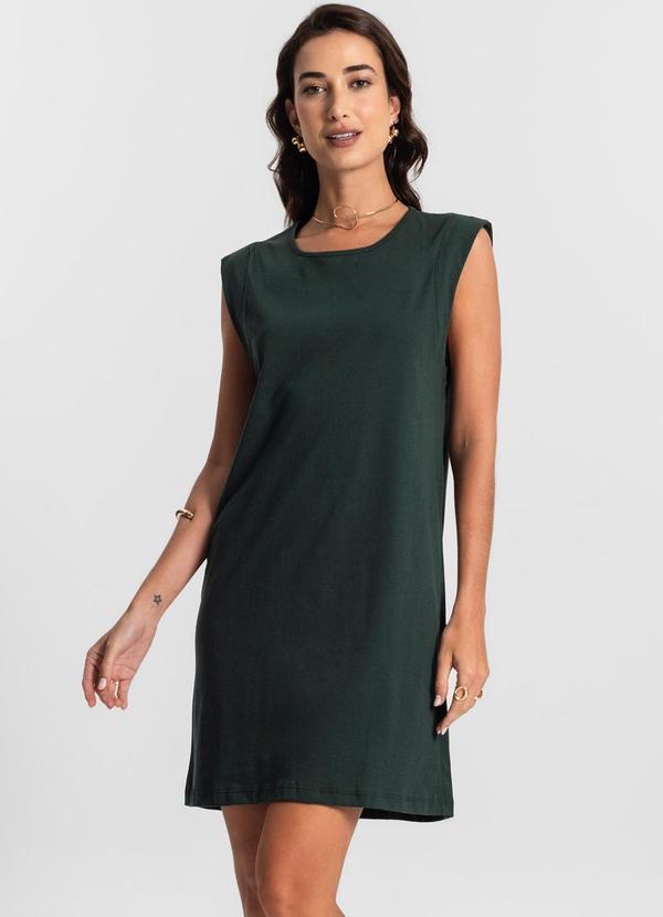 Select - Vestido Liso Feminino Verde