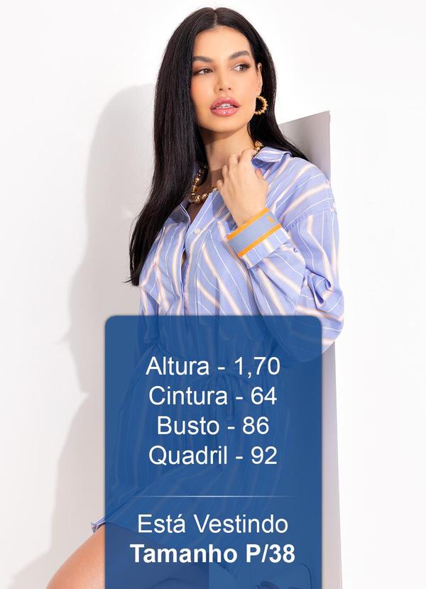 Forum - Vestido Listrado Azul 5