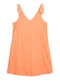 Marialícia - Vestido Listrado Casual Laranja - variação: Laranja