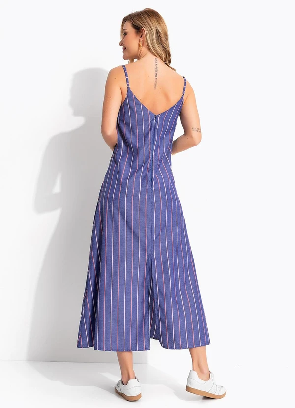 Quintess - Vestido Listrado Marinho em 2