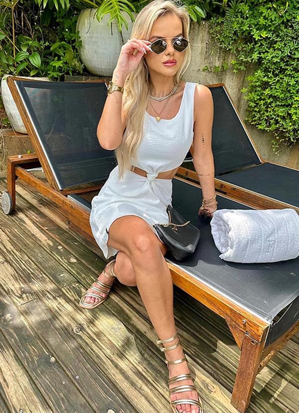 Amo Brand - Vestido Maldivas Curto Off White 5