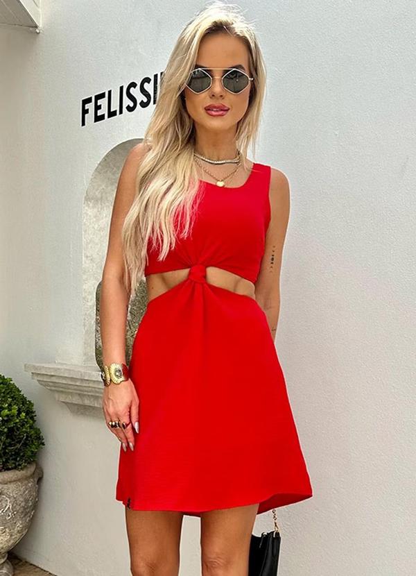 Amo Brand - Vestido Maldivas Curto Vermelho