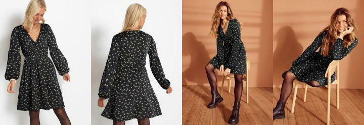 Vestido Manga Bufante Floral Liberty