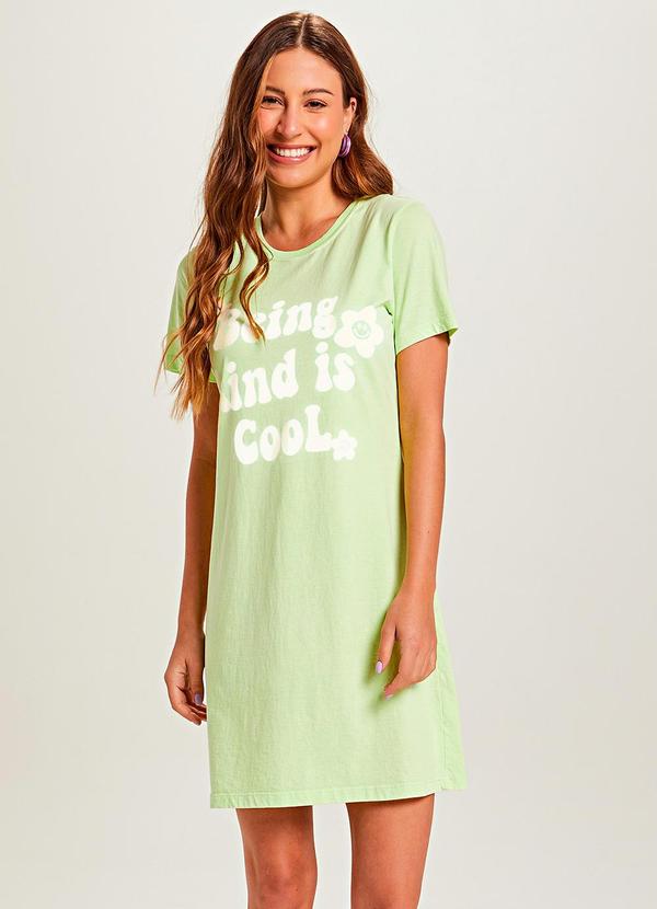 Vestido una manga verde