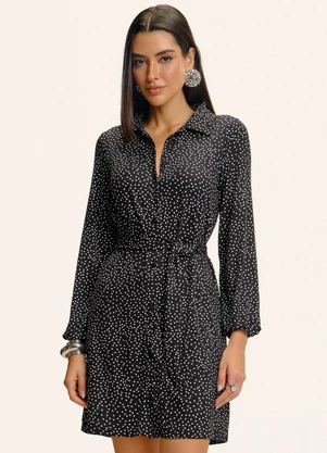 Endless - Vestido Manga Longa Bufante Preto - ENDLESS