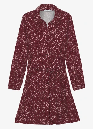 Endless - Vestido Manga Longa Bufante Vermelho - ENDLESS