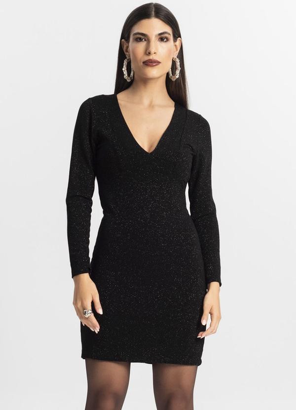 Endless - Vestido Manga Longa Preto