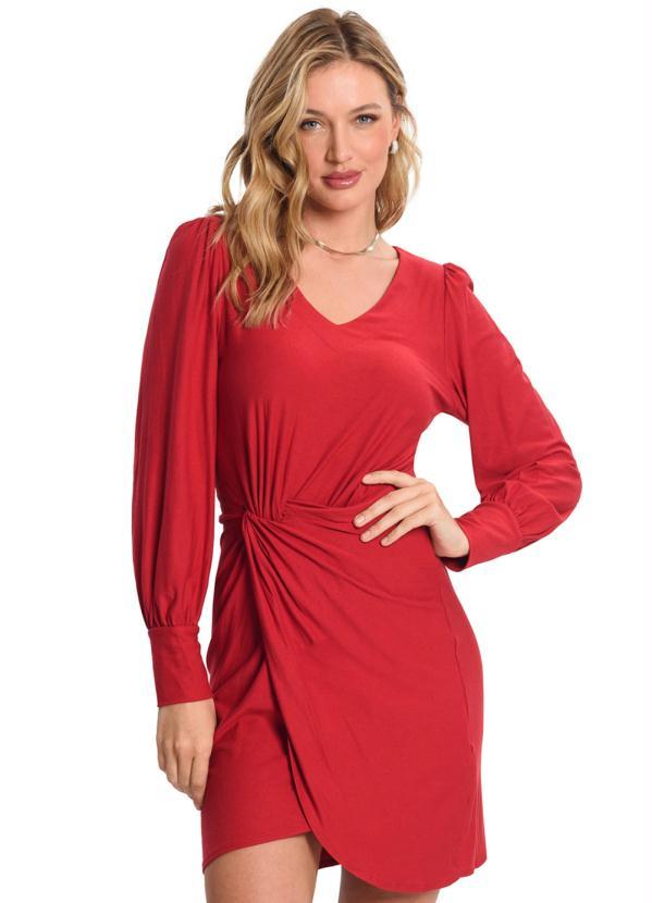 Endless - Vestido Manga Longa Vermelho