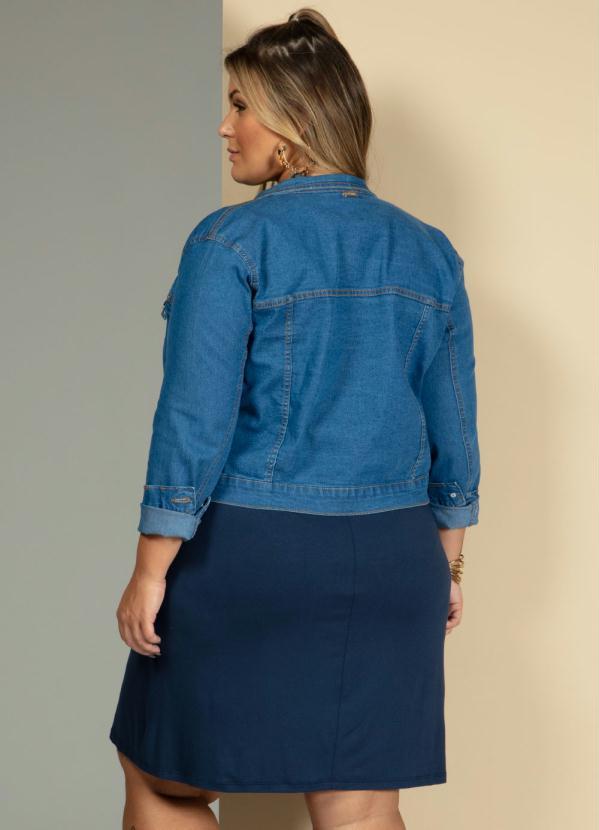 Quintess - Vestido Marinho, Caramelo e Off White Soltinho 6