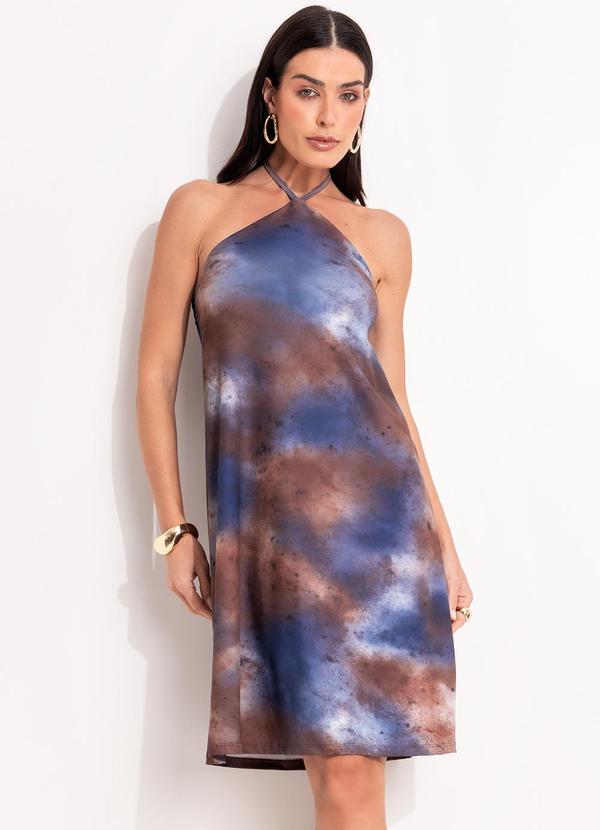 Vestido (Marmorizado) em Malha Fria