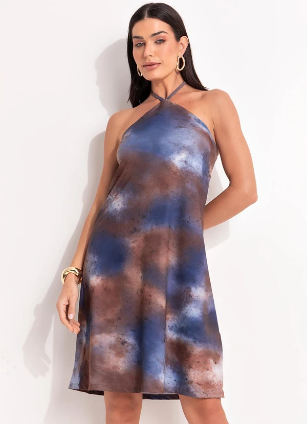 Quintess - Vestido Marmorizado em Malha Fria 2