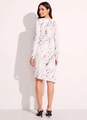 Quintess - Vestido Marmorizado em Poliflex - QUINTESS