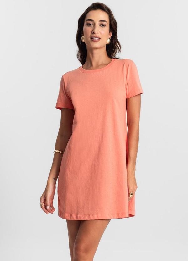 Rovitex - Vestido Meia Malha 30 Básica Ko Laranja