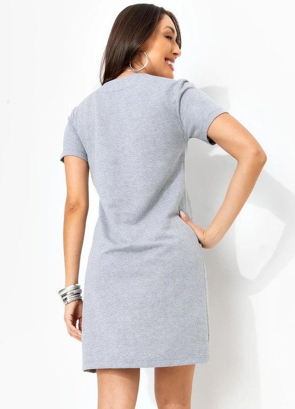 Bimini - Vestido Mescla Claro em Moletinho 2