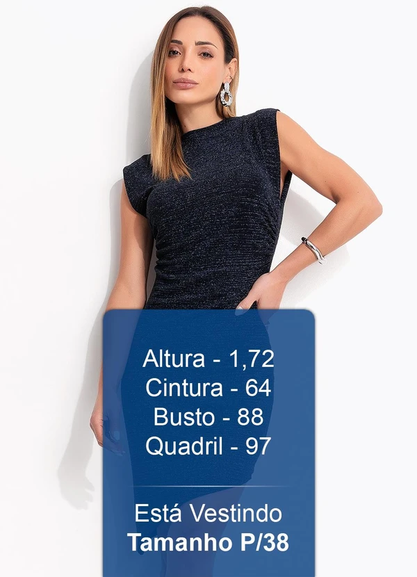 Colcci - Vestido Metalizado Azul 6