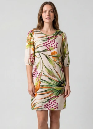 Infinita Cor - Vestido Midi com Manga Flare 3/4 Amarelo - INFINITA COR