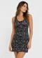 Infinita Cor - Vestido Midi em Viscose Creponada  Cinza - variação: Cinza