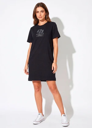 Colcci - Vestido Midi Preto - COLCCI