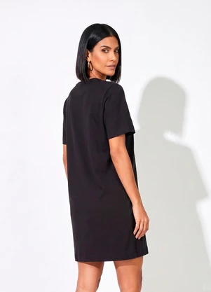 Colcci - Vestido Midi Preto - COLCCI