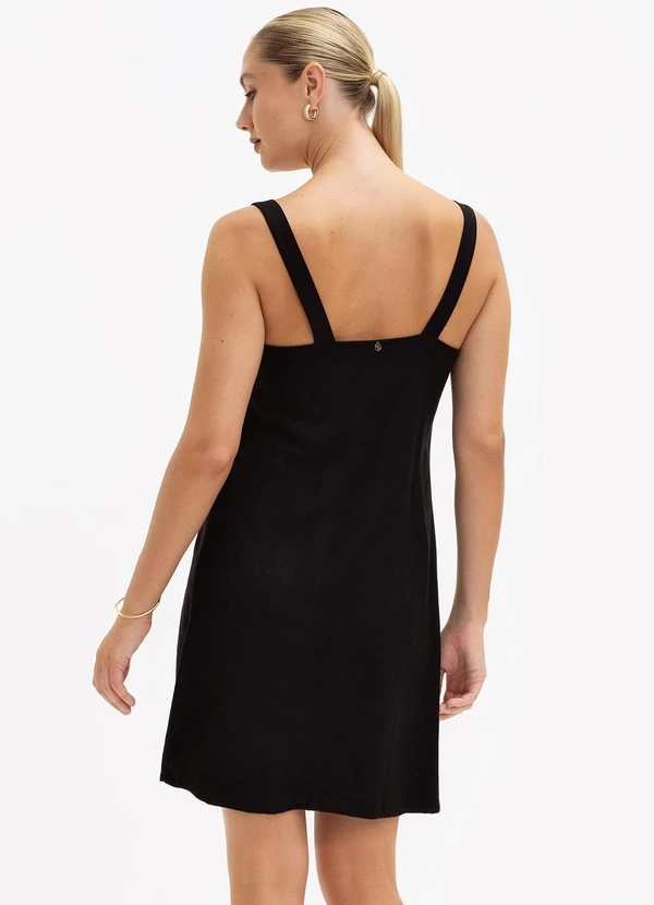 Principessa - Vestido Mini em Viscose Preto Vicky 2