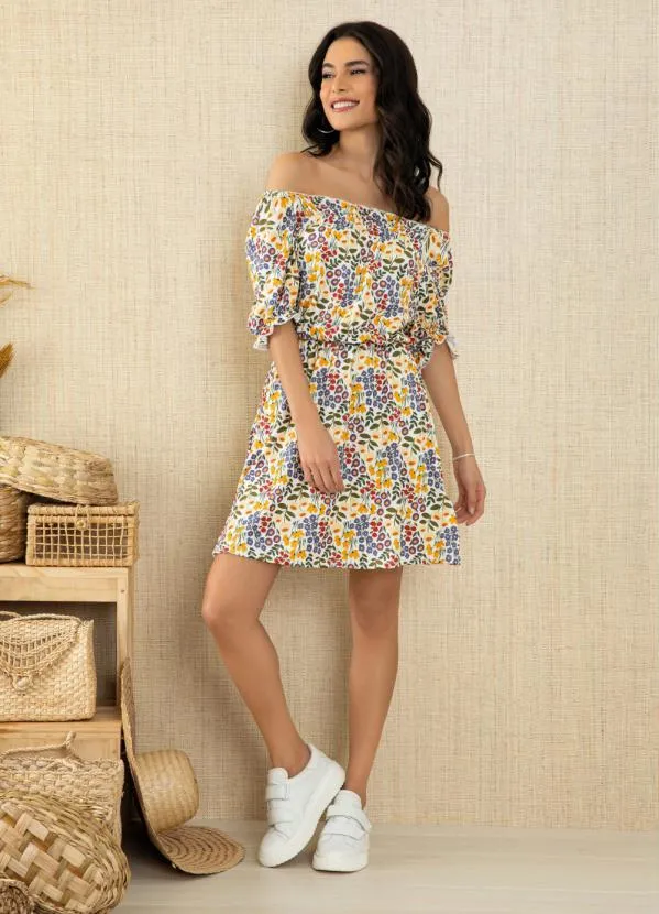 Quintess - Vestido Mini Floral com Bolsos 3