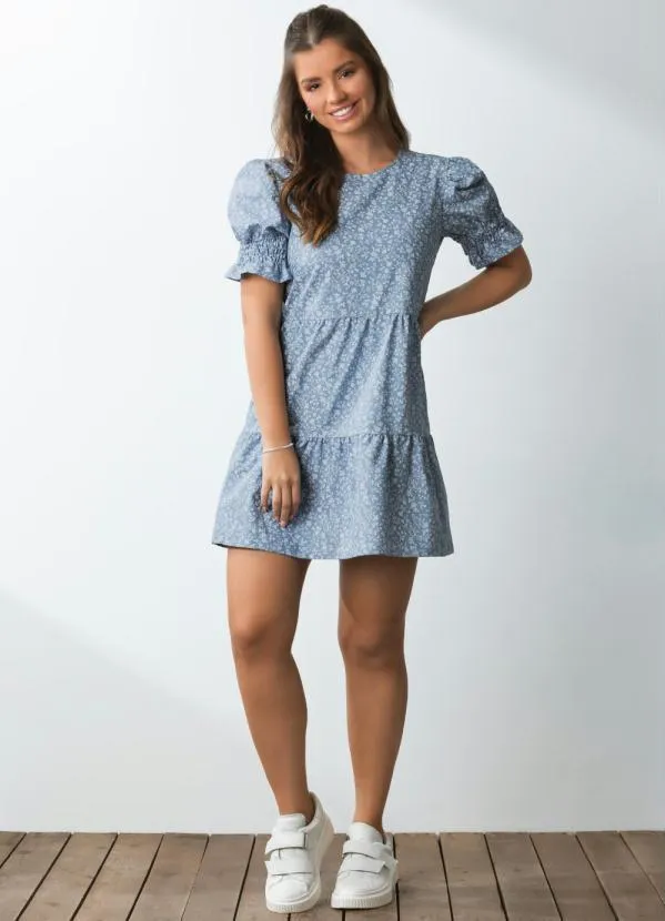 Quintess - Vestido Mini Floral com Recortes 7