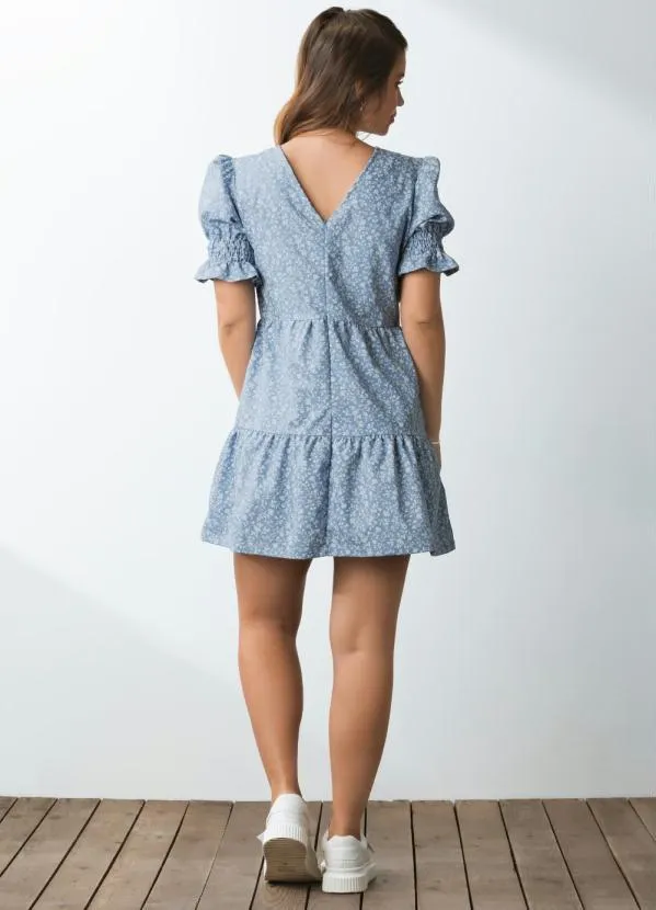 Quintess - Vestido Mini Floral com Recortes 6