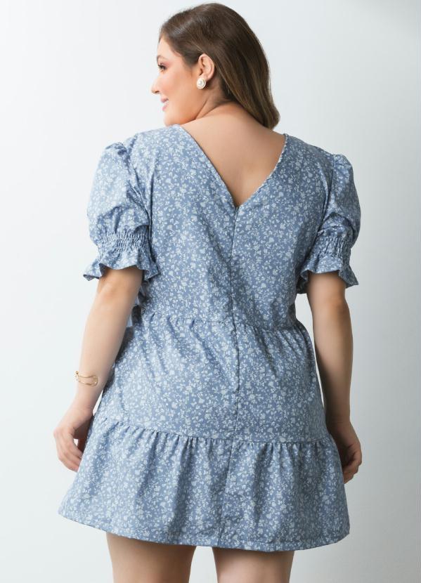 Quintess - Vestido Mini Floral com Recortes 4