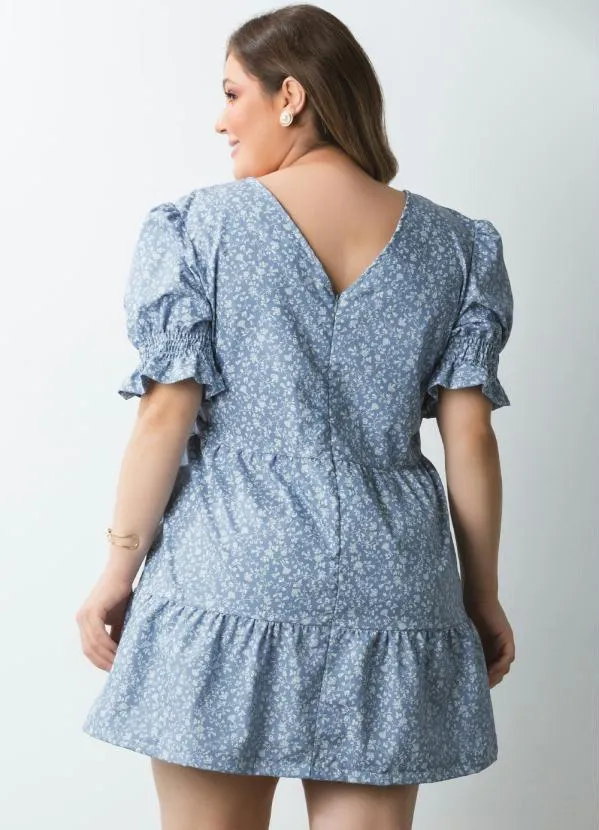 Quintess - Vestido Mini Floral com Recortes 4