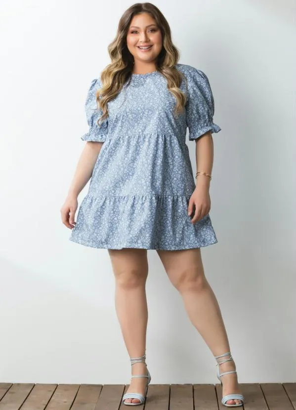 Quintess - Vestido Mini Floral com Recortes 3