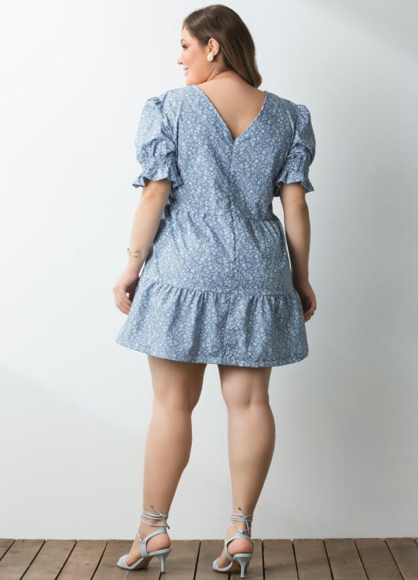 Quintess - Vestido Mini Floral com Recortes 2